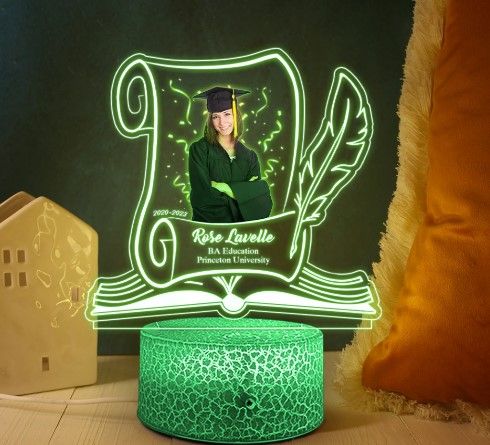 Graduation Celebration 3D LED Light Wooden