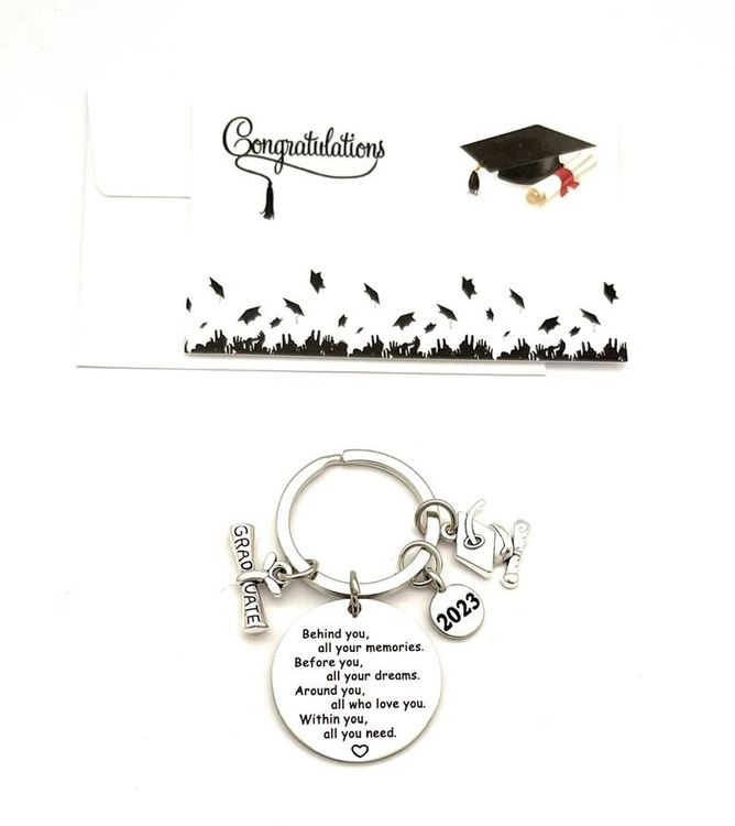 Graduation 2023 Diploma and Mortar Board Keyring