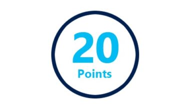 courses that require 20 points